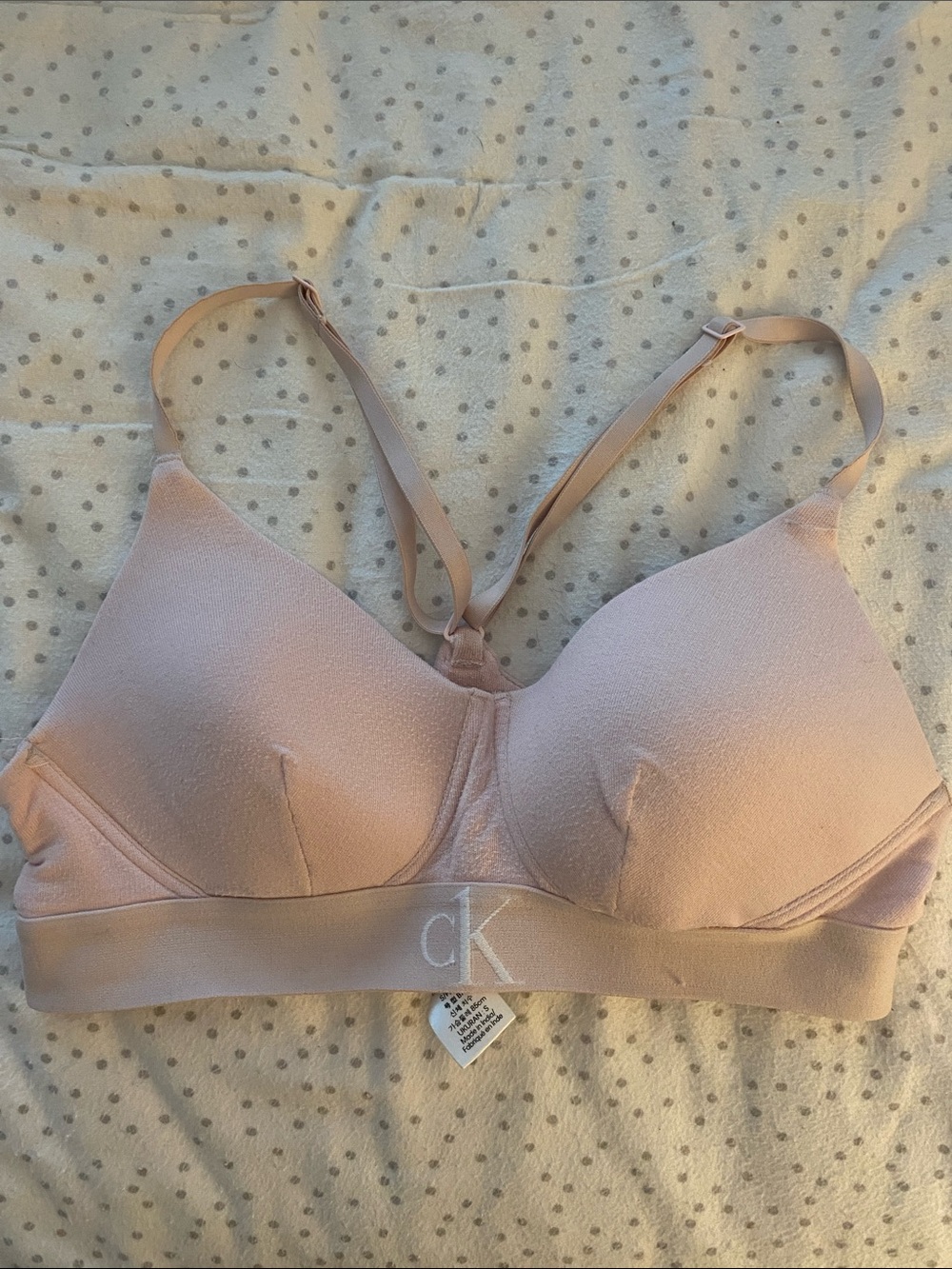 Calvin Klein Pale Pink Wireless Lightly Padded Bralette